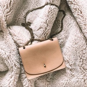 *NWT* Tan/Taupe Chain Crossbody Bag - Madewell